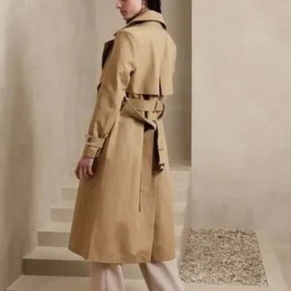Banana Republic Classic Trench Coat NWT Size Small - Picture 2 of 7